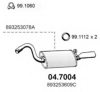 AUDI 893253609C End Silencer